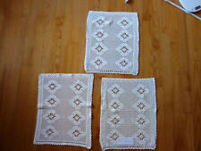  napperons coton ancien ,rideaux,couvre lit.  lot