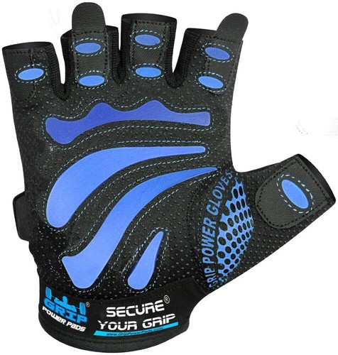 Men black blue gym - gym, gloves