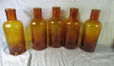 5 bouteilles anciennes de