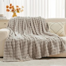 Couverture Plaid Polaire Super Chaude Plaid Fausse Fourrure Haute Qualité Sty...