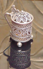 magnifique ancien petit pichet broc argent massif contrôlé 830 poids 5.15 gram