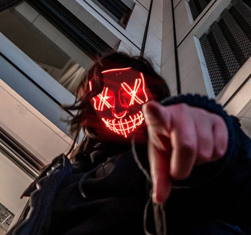 Led masque halloween - masque,