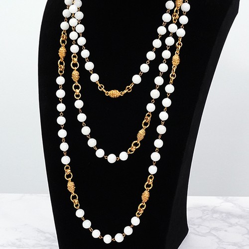 Chanel collier sautoir long - chanel,