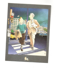Carte postale tintin hergé - postale,