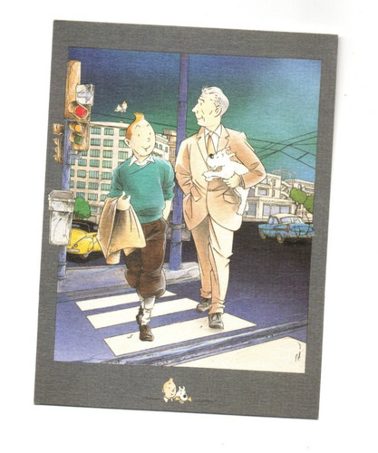 Carte postale tintin - carte,