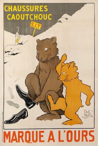 Affiche ancienne gus bofa - ancienne,