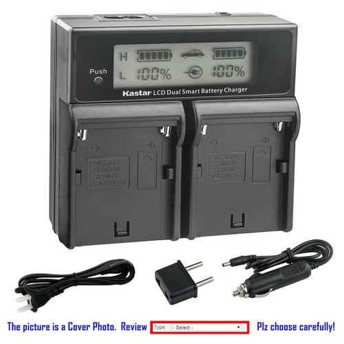 Kastar battery lcd dual - battery, fast