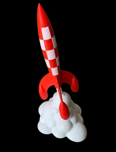 Fusée tintin objectif lune - tintin,