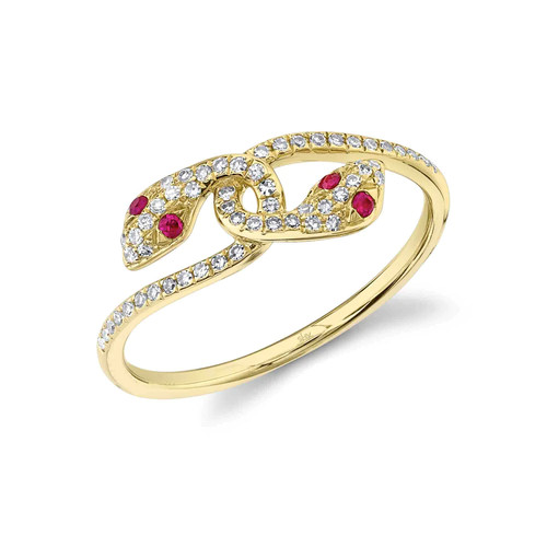 Bague serpent deux - bague, À