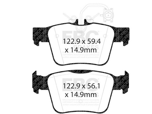 Rear brake pad - pad, set