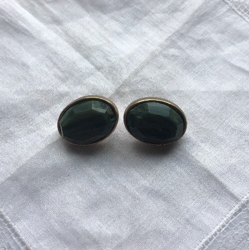 Vintage green gold tone - vintage,