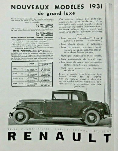 Publicité presse 1931 - publicitÉ,
