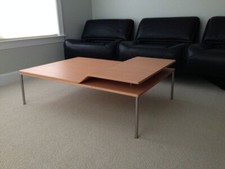 Coffee table in blonde wood