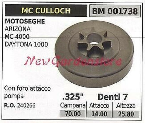 Pignon culloch moteur - pignon, mc