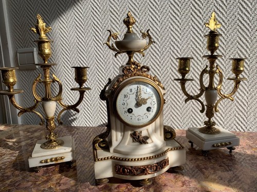 Horloge cheminee style - horloge, de