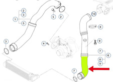 Durite turbo LLS® compatible avec BMW Série 3 E46 318d 320d 320cd td