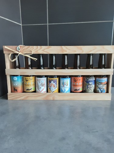 Caisse avec bouteilles - caisse,