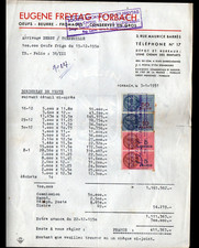 FORBACH (57) USINE CONSERVERIE / OEUFS BEURRE FROMAGES "Eugène FREYTAG" en 1951