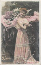 CP BONNE FETE FEMME ROBE