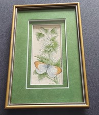 Tableau sur soie tissée