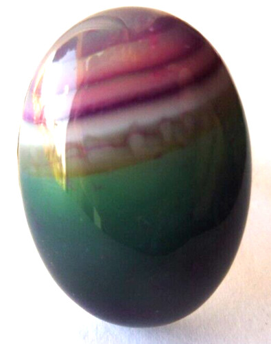 Bague agate violet vert - violet,