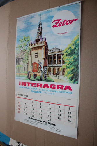 Calendrier tracteur zetor - calendrier,