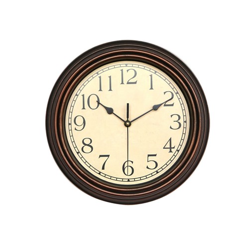 Silent wall clock round - clock,
