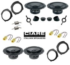 CIARE Set 6 Haut Parleur pour Fiat Bravo 2007> Avec Adaptateurs Voiture
