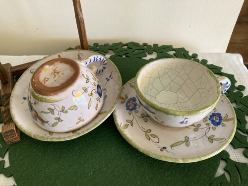 Anciennes tasses faïence - anciennes,