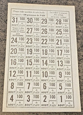 Ticket de Rationnement Seconde