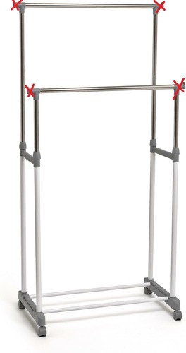 Porte manteau double - porte-manteau,