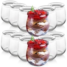 Pots Yaourt Dessert Verre 300ml 12pcs Cuisine Réutilisables