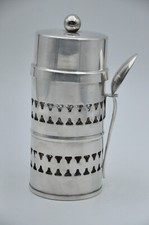 Ancien verre à thé étui et