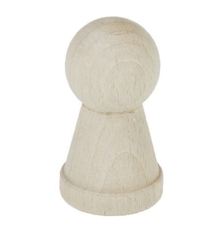 Pion bois figurine jeu - , peg