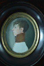 tableau ancien portrait jeune