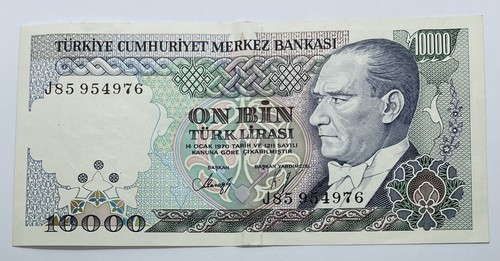 Billet turquie 10000 - billet,