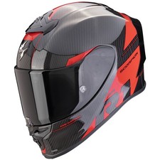 Casque moto Scorpion Exo-R1 Evo Carbon Air Rally noir/rouge casque Pinlock