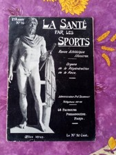 Revue Athlétique Illustrée ancienne La Santé Par Les Sports N°16 de 1912 Oelius