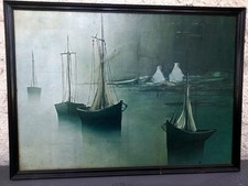 Tableau paysage marin voiliers