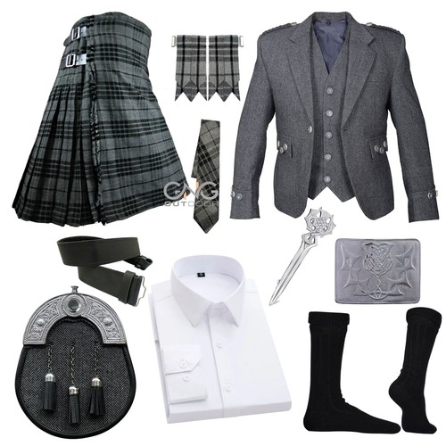 écossais homme gris tweed - Écossais,