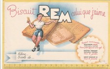 Ancien Buvard vintage Biscuit
