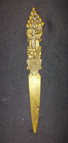 Coupe papier ancien bronze - coupe,
