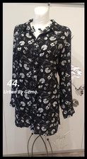 Belle tunique fleuris noir, blanc T: 44