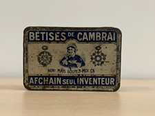 Ancienne Boite Publicitaire Bêtise de Cambrai AFCHAIN