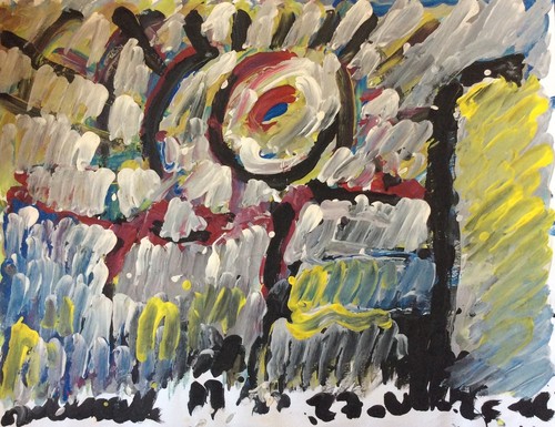 Art brut signature illisible - brut,
