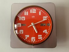 PENDULE COLLECTOR ODO ELECTRONIC - SPACE AGE - VINTAGE ORANGE