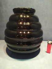 Grand Vase en Opaline Noire