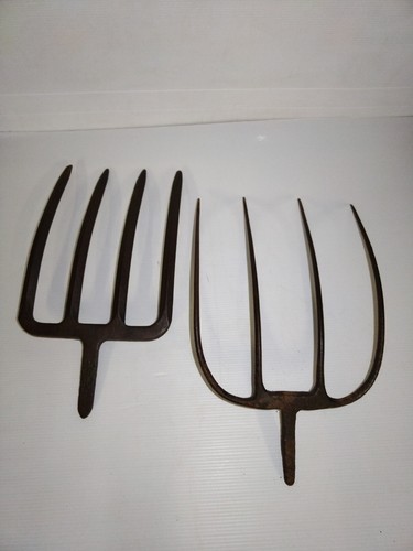 Outils anciens fourche foin - a,