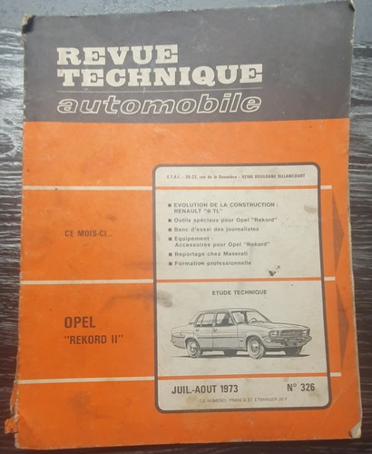 Revue technique automobile rta - technique,