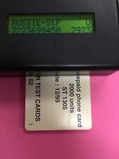 CARTE DE TEST LANDIS & GYR RUSSIE FONCTIONNEL 2000 UNITES (88)